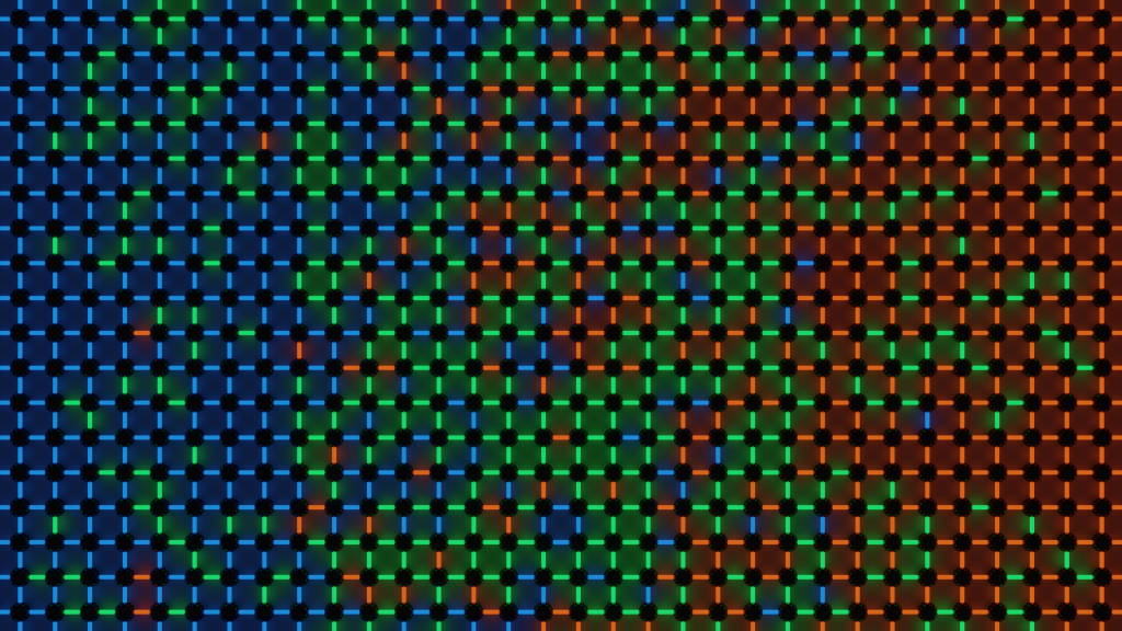 Visualization of 2D random bonds